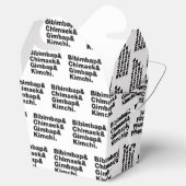 Bibimbap & Chimaek & Gimbap & Kimchi. Koreanische Geschenkschachtel (Geöffnet)