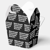 Bibimbap & Chimaek & Gimbap & Kimchi. Koreanische  Geschenkschachtel (Geöffnet)