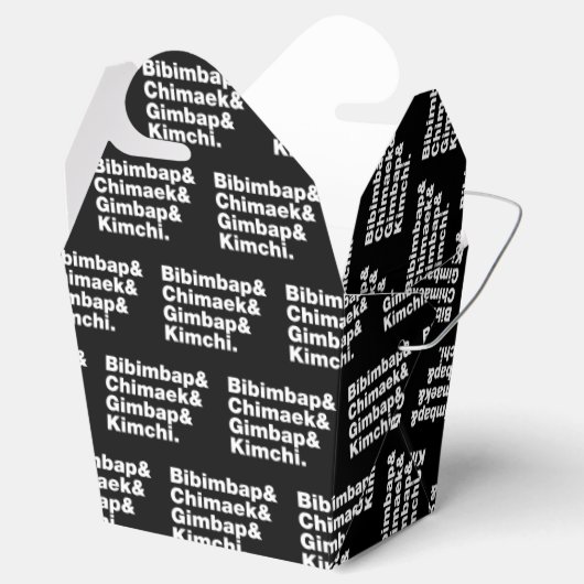 Bibimbap & Chimaek & Gimbap & Kimchi. Koreanische Geschenkschachtel (Geöffnet)