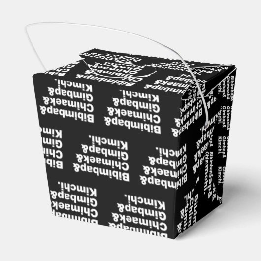 Bibimbap & Chimaek & Gimbap & Kimchi. Koreanische  Geschenkschachtel (Rückseite)