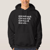 Bibimbap & Chimaek & Gimbap & Kimchi. Koreanische  Hoodie (Vorderseite)