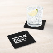 Bibimbap & Chimaek & Gimbap & Kimchi. Koreanische Rechteckiger Pappuntersetzer (Vor Ort)