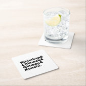 Bibimbap & Chimaek & Gimbap & Kimchi. Koreanische  Rechteckiger Pappuntersetzer (Vor Ort)