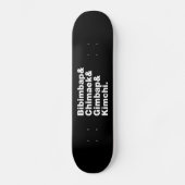 Bibimbap & Chimaek & Gimbap & Kimchi. Koreanische Skateboard (Vorderseite)