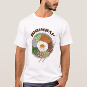 Bibimbap Korean Food Cooking Cuisine Rice Egg Dish T-Shirt (Vorderseite)