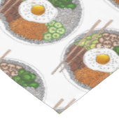 Bibimbap Korean Food Cooking Cuisine Rice Egg Dish Tischdecke (Schrägansicht)