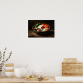 Bibimbap-Stillleben-Ölgemäldeposter Poster (Küche)