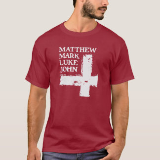 BIBLE - 4 GOSPELE - MATTHEW MARK LUKE JOHN - JESUS T-Shirt