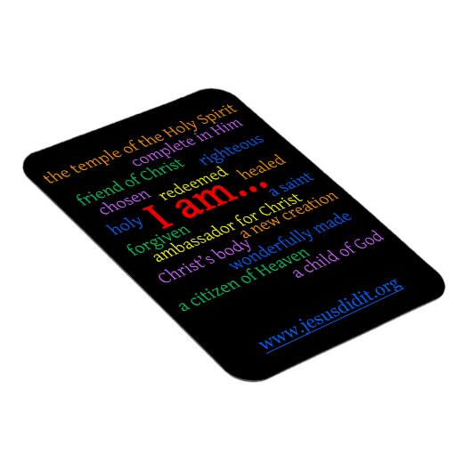 Bible Affirmation Magnet! Magnet (Rechte Seite)