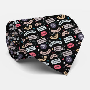 Bible Affirmations Neck Tie Krawatte