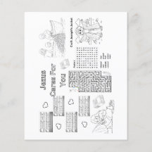 Bible-Aktivitäten, die als Tischset zu laminieren 