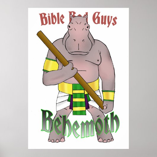 Bible Bad Typ Behemoth Poster 20 x 28 (Vorne)