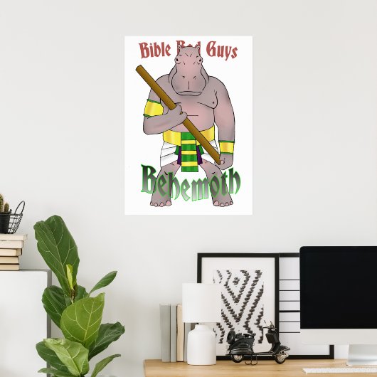 Bible Bad Typ Behemoth Poster 20 x 28 (Heimbüro)