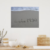 Bible Beach Art Poster - Luke 19:10 (Küche)