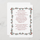 BIBLE BLESSINGS Philippianer 4 Promise Card Dankeskarte (Vorne/Hinten)