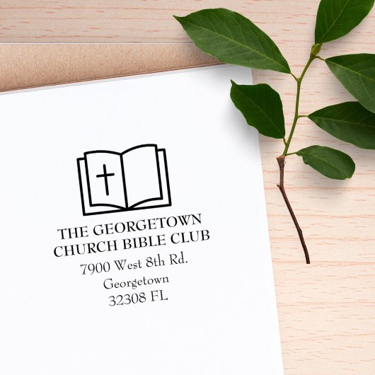 Bible Custom Elegante Rücksendeadresse Gummistempel