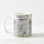 Bible Emergency Verses Personalisiert floral Kaffeetasse (Links)