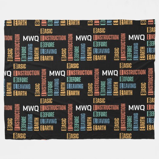 BIBLE Grundanleitung vor dem Verlass der Erde Fleecedecke (Vorderseite (Horizontal))