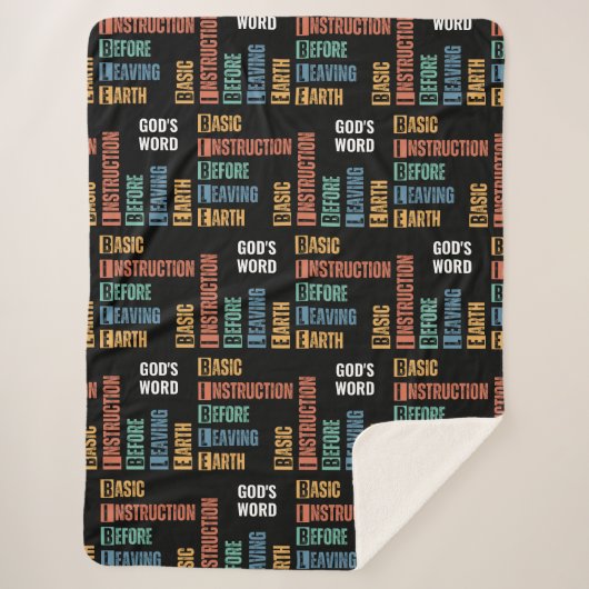 BIBLE Grundanleitung vor dem Verlass der Erde Sherpadecke (Vorderseite)