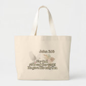 Bible Inspiration- John 3:16 Tote Bag Jumbo Stoffbeutel (Vorne)