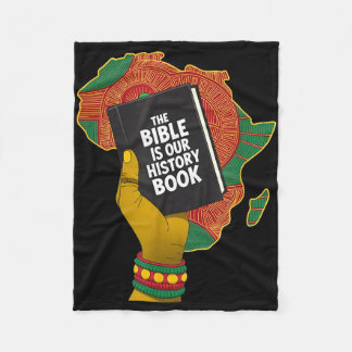 Bible is history book african heritage christian fleecedecke