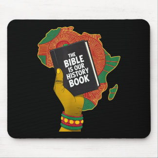Bible is history book african heritage christian mousepad