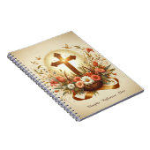 Bible Journal mit kreuz- und floralen Akzenten Notizblock (Rechte Seite)