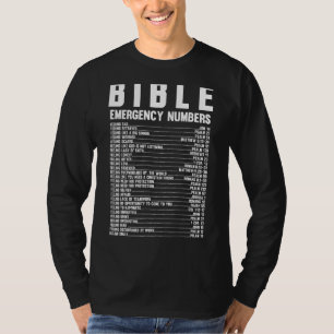 Bible-Notrufnummern Cool Christlich T-Shirt