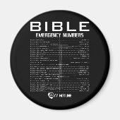 Bible-Notrufnummern - Coole Christliche Magnet (Vorne)