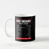 Bible Notrufnummern Kaffeetasse (Links)