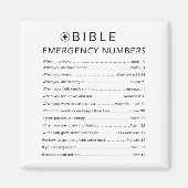 Bible Notrufnummern Magnet (Vorne)