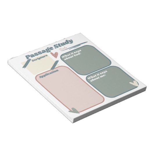 Bible-Passage-Studie Notizblock (angewinkelt)