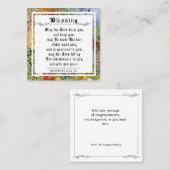 BIble priestly segnen Abstrakte Paint Note Card Telefonnummerkarte (Vorne/Hinten)