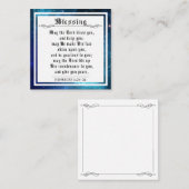 BIble Priestly Sessing Numbers Blue Space Galaxy Telefonnummerkarte (Vorne/Hinten)