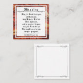 BIble Priestly Sessing Numbers Red Marble Square Telefonnummerkarte (Vorne/Hinten)