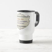 Bible Psalm 23:1 Shield Travel Mug Reisebecher (VorderseiteRechts)