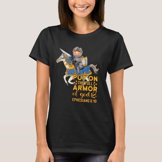 Bible Quote Armor of God Ephesians 611 Easter Chri T-Shirt (Vorderseite)