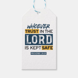 Bible Quote Art - Proverbs 29:25 Trust in God Geschenkanhänger