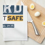 Bible Quote Art - Proverbs 29:25 Trust in God Geschirrtuch (Viertel Falte)