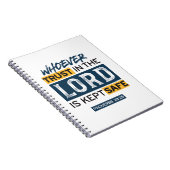 Bible Quote Art - Proverbs 29:25 Trust in God Notizblock (Rechte Seite)