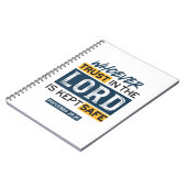 Bible Quote Art - Proverbs 29:25 Trust in God Notizblock (Linke Seite)