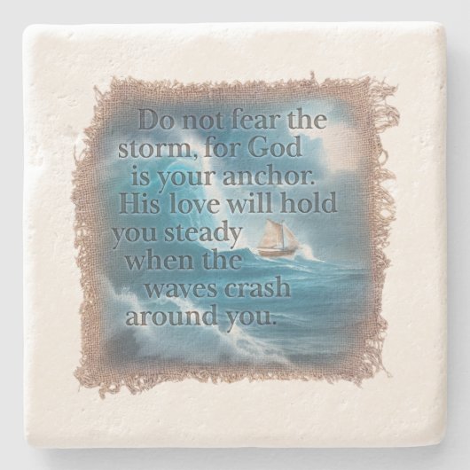 BIBLE QUOTE - Coaster Steinuntersetzer (Vorderseite)