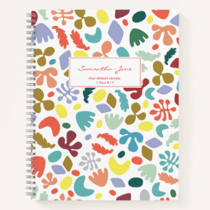 Bible Quote Fun Design Namensschild Notizblock