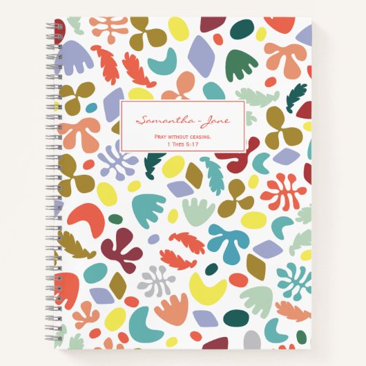 Bible Quote Fun Design Namensschild Notizblock (Vorderseite)