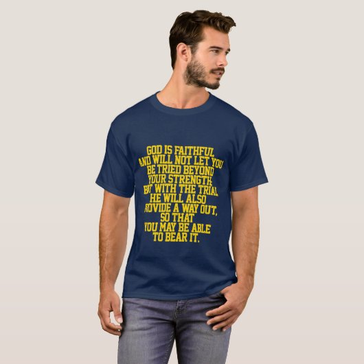 Bible Quote Graphic T - Shirt (Vorne ganz)