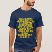 Bible Quote Graphic T - Shirt (Vorderseite)