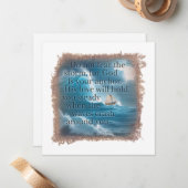 BIBLE QUOTE - Personalized Notecard Mitteilungskarte (Vorderseite/Rückseite Beispiel)