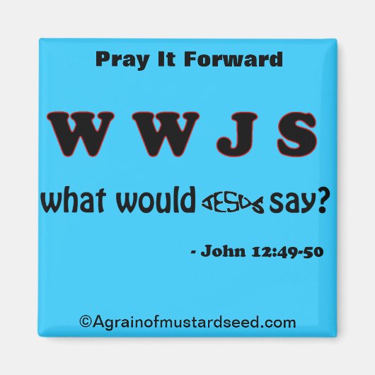Bible Quotes Agrainofmustardseed.com Magnet (Vorne)