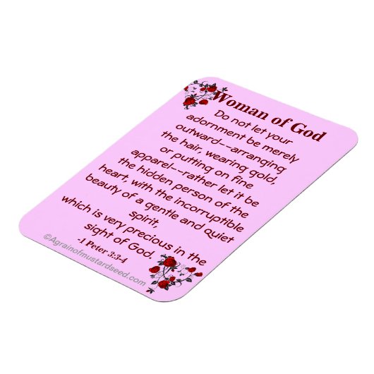 Bible Quotes Agrainofmustardseed.com Magnet (Linke Seite)
