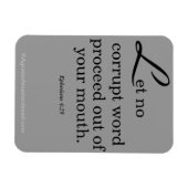 Bible Quotes Agrainofmustardseed.com Magnet (Horizontal)